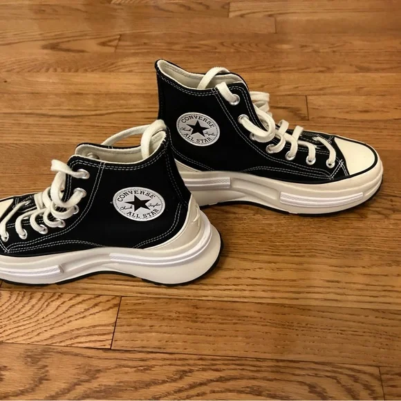 Converse Black and White High-Top Sneakers - Picture 1 of 4